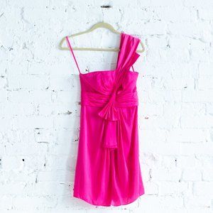 Hot pink BCBGMaxAzria cocktail dress Sz 2 EUC